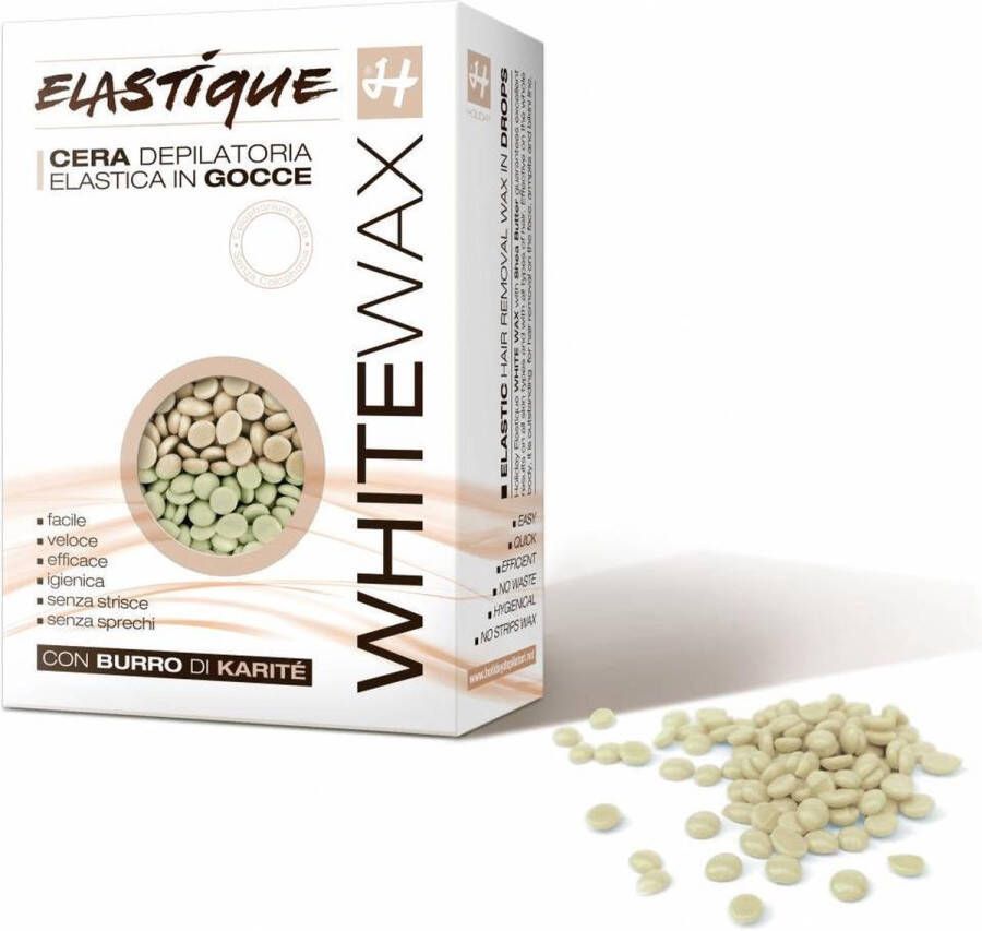 Elastique Brazilian wax white pearls Ontharingswax Hypoallergene Elastische Brazilian wax parels Hot wax Filmwax Brazilian Wax Hypoallergeen harsen