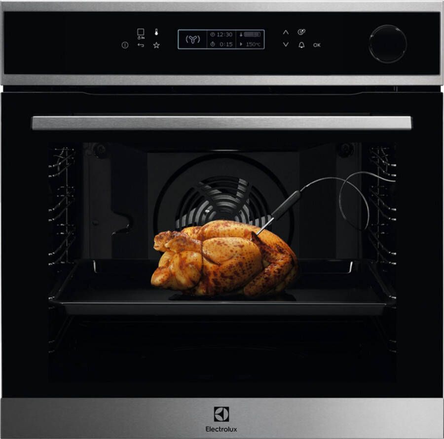 Electrolux EOC8P31X Inbouwoven 72 liter SteamCrisp Pyrolyse-reiniging