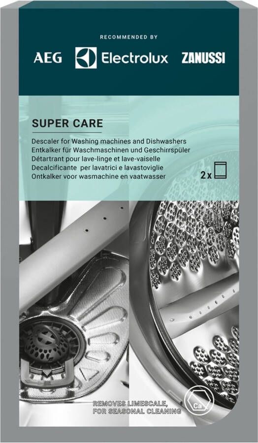 Electrolux Super Care Ontkalker Voor Wasmachine En Vaatwasser (2 Zakjes) 9029799286