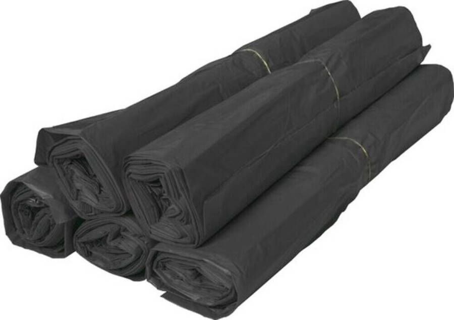Eleganca stevige HDPE vuilniszakken 63x70 cm 250 gebruiksvriendelijke afvalzakken voor pedaalemmers afvalemmers inbouwprullenbakken en touch bins zwarte vuilniszakken 5 rollen van 50 afvalzakken