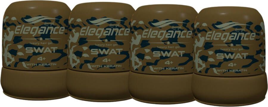 Elegance Haargel SWAT team 4 stuks 4 x 150 ml Voordeelverpakking