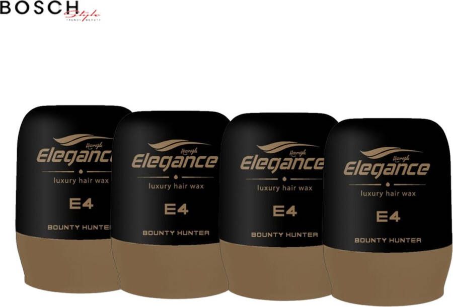 Elegance Haarwax Bounty hunter 4 stuks 4 x 150 ml Voordeelverpakking