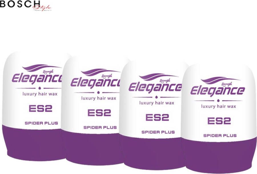 Elegance Haarwax Spider Plus Met keratine 4 stuks 4 x 150 ml Voordeelverpakking