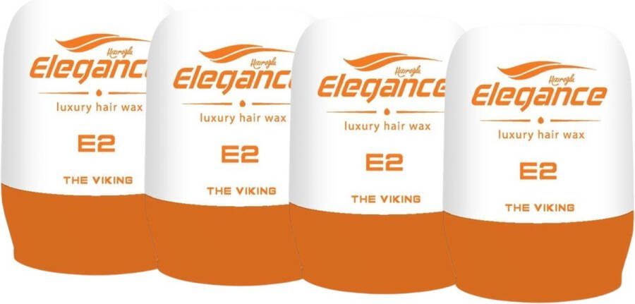 Elegance Haarwax Viking 4 stuks 4 x 150 ml Voordeelverpakking