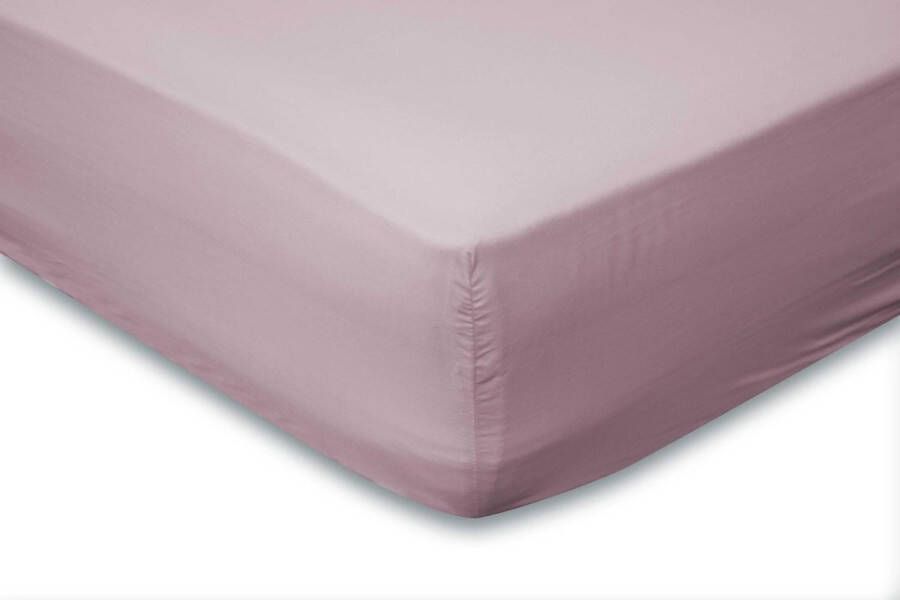 Elegance Hoeslaken Katoen Perkal 35cm Hoekhoogte roze 180x210 220cm