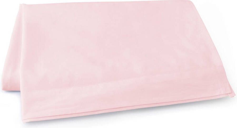 Elegance Laken Katoen Perkal licht roze 240x275cm lits jumeaux