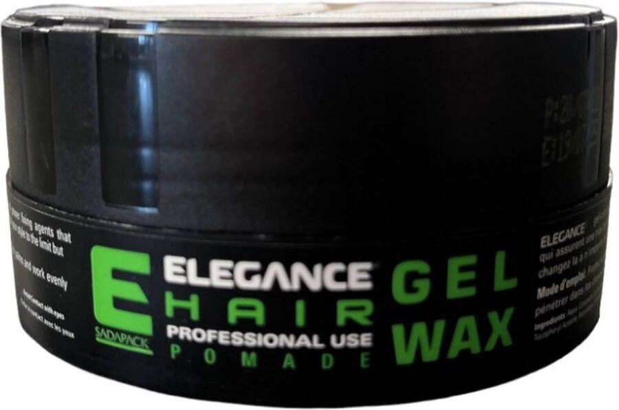 Elegance Pomade Hair Wax Transparant 150ML Groen – Haargel voor Mannen