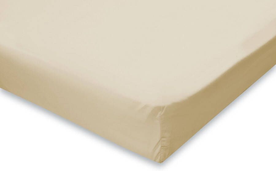 Elegance Topper Hoeslaken Katoen 140x200 cream ivory 100% katoen