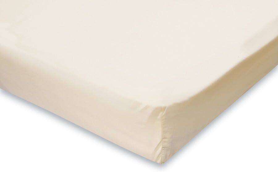 Elegance Topper Hoeslaken Katoen 90x220 Ivory 100% katoen