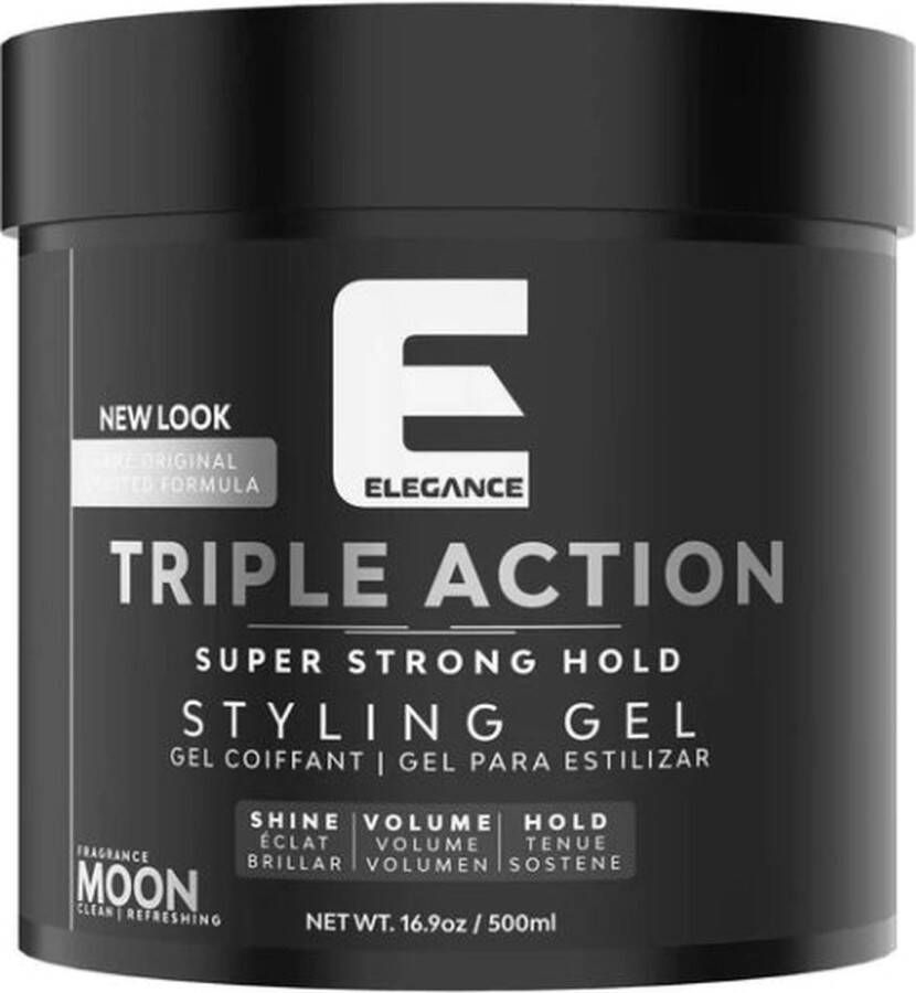 Elegance Triple Action Hair Styling Gel Moon Fragrance 250Ml