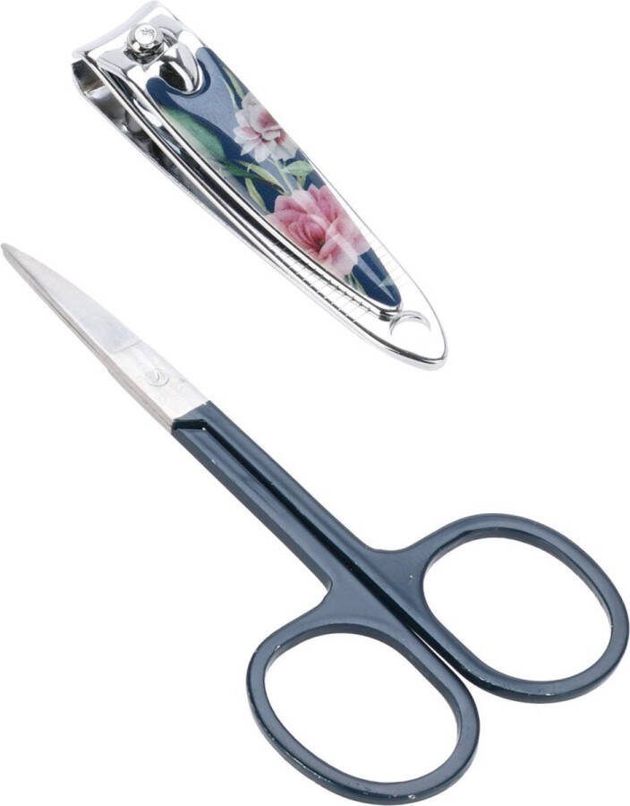 Eleganza Nagelschaar of manicure schaartje met knipper RVS 8.5 cm persoonlijke verzorging voor nagels knippen