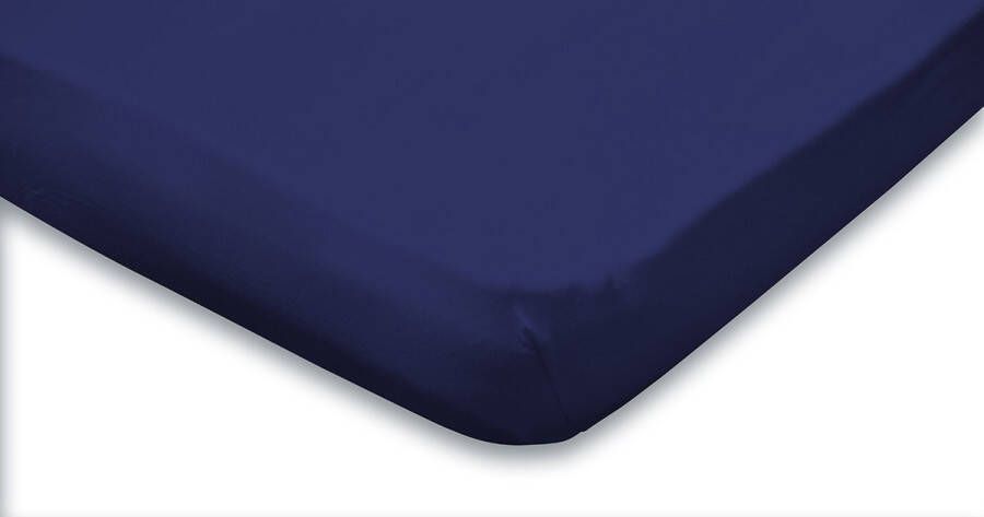 Eleganzzz Hoeslaken Topper Jersey Stretch Donker Blauw Hoeslaken 120 130 140x200cm Twijfelaar 100% Katoen Topper Hoeslakens