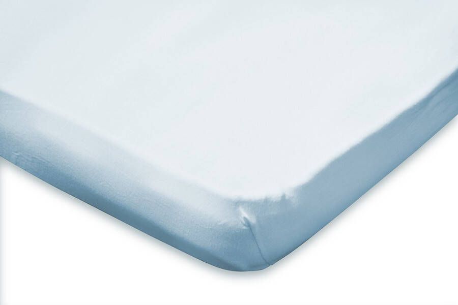 Eleganzzz Hoeslaken Topper Jersey Stretch Licht Blauw Hoeslaken 120 130 140x200cm Twijfelaar 100% Katoen Topper Hoeslakens