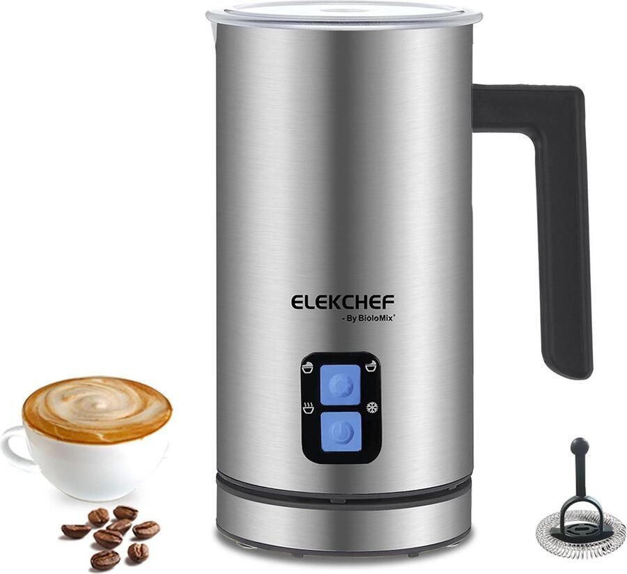 Elekchef 4 In 1 Koffie Melkopschuimer Opschuimen Foamer Automatische Melk Warmer Koud Hot Latte Cappuccino Eiwit Poeder Chocolade