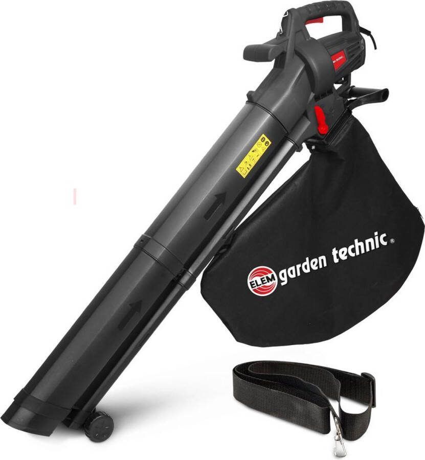 ELEM GARDEN TECHNIC BLADBLAZER ZUIGER VERSNIPPERAAR ELEKTRISCH 3000W