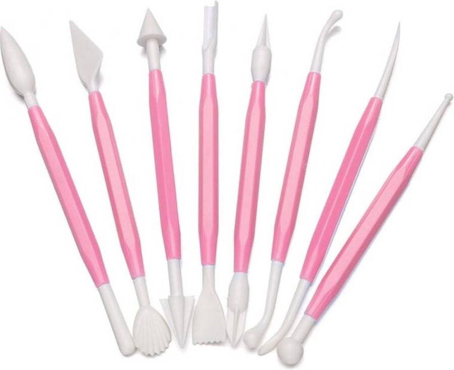 8 Stuks Boetseerspatels – Roze – Spatel Paletmes voor Boetseren Knutselen Klei Olieverf Verf Taart & Gebakjes – Set van 8 boetseerspatels – Roze – boetseren knutselen klei olieverf verf taart en gebakjes – toepassingen
