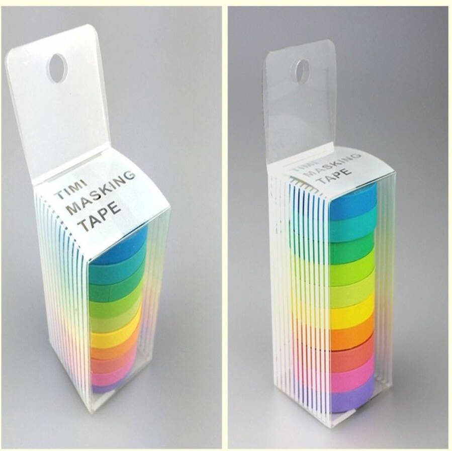 Elemental Goods Washitape Rainbow Alle Kleuren Knutselen Hobby Stickers Decoratie Versiering – Washitape rainbow – kleuren – knutselen en hobby projecten – stickers decoratie en versiering – Trendy en kleurrijke tape
