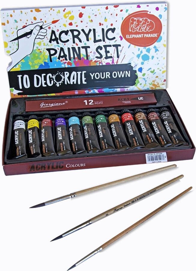 Elephant Parade Decorate Your Own Paint Set Decoreer Zelf verfset Merchandise