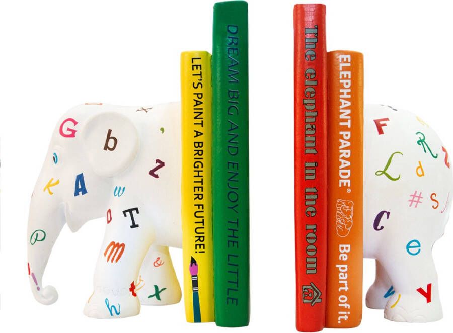 Elephant Parade Literally Colourful Bookends Boekensteunen 15cm hoog