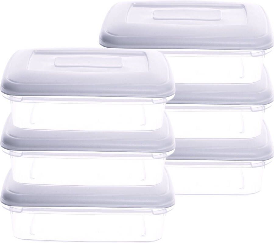 Elgo A-Vershoudbakjes Meal Prep Bakjes- 0.8L 6 Stuks BPA vrij