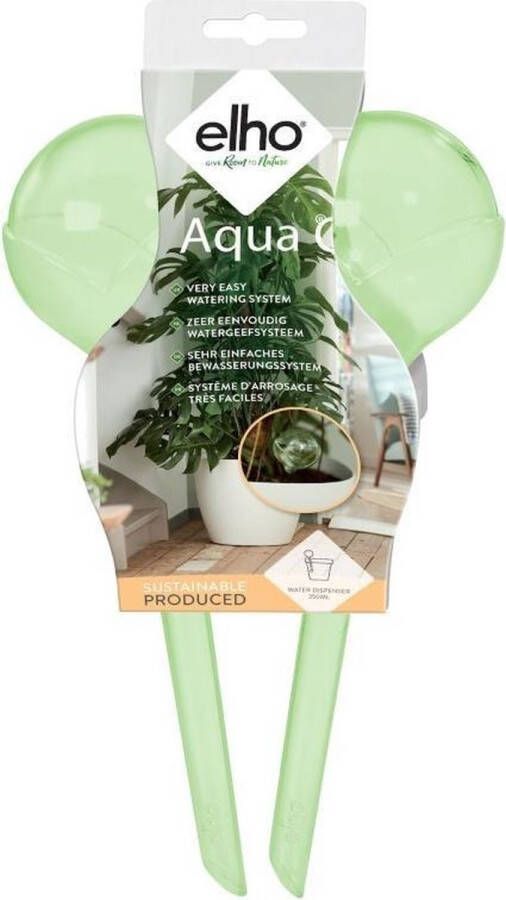 Elho Aqua Care 9 Waterdruppelaar voor Planten Gemaakt van Gereycled Plastic Ø 17.3 x H 32.0 cm