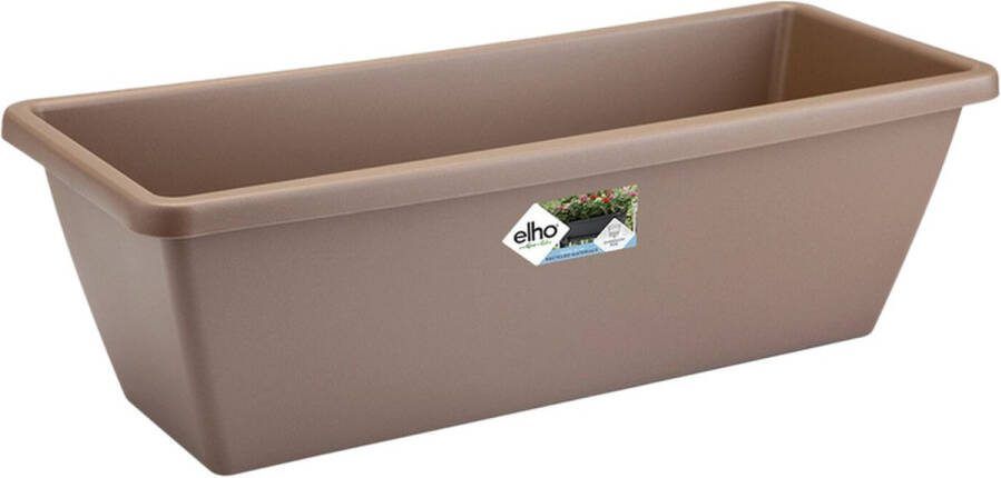 Elho Barcelona Balkonbak 50 Plantenbak voor Balkon Buiten Ø 49.8 x H 16.0 cm Taupe