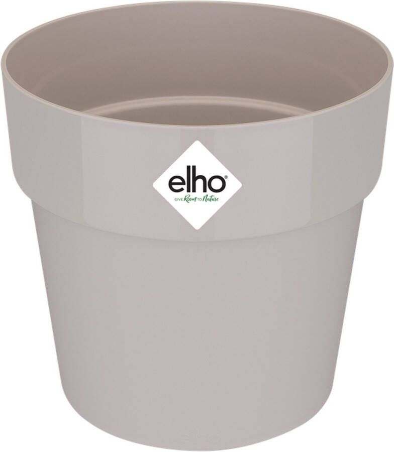 Elho B.for Original Rond 22 Bloempot voor Binnen 100% Gerecycled Plastic Ø 22.0 x H 20.3 cm Warm Grijs