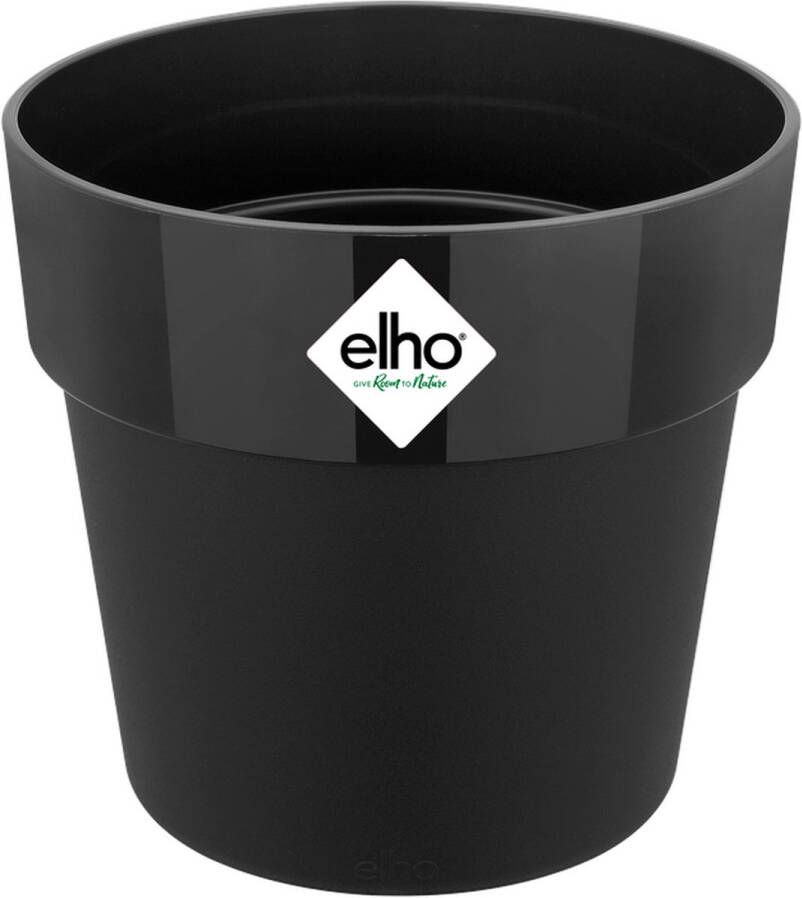 Elho B.for Original Rond Mini 11 Bloempot voor Binnen Ø 11.0 x H 10.0 cm Zwart Living Black