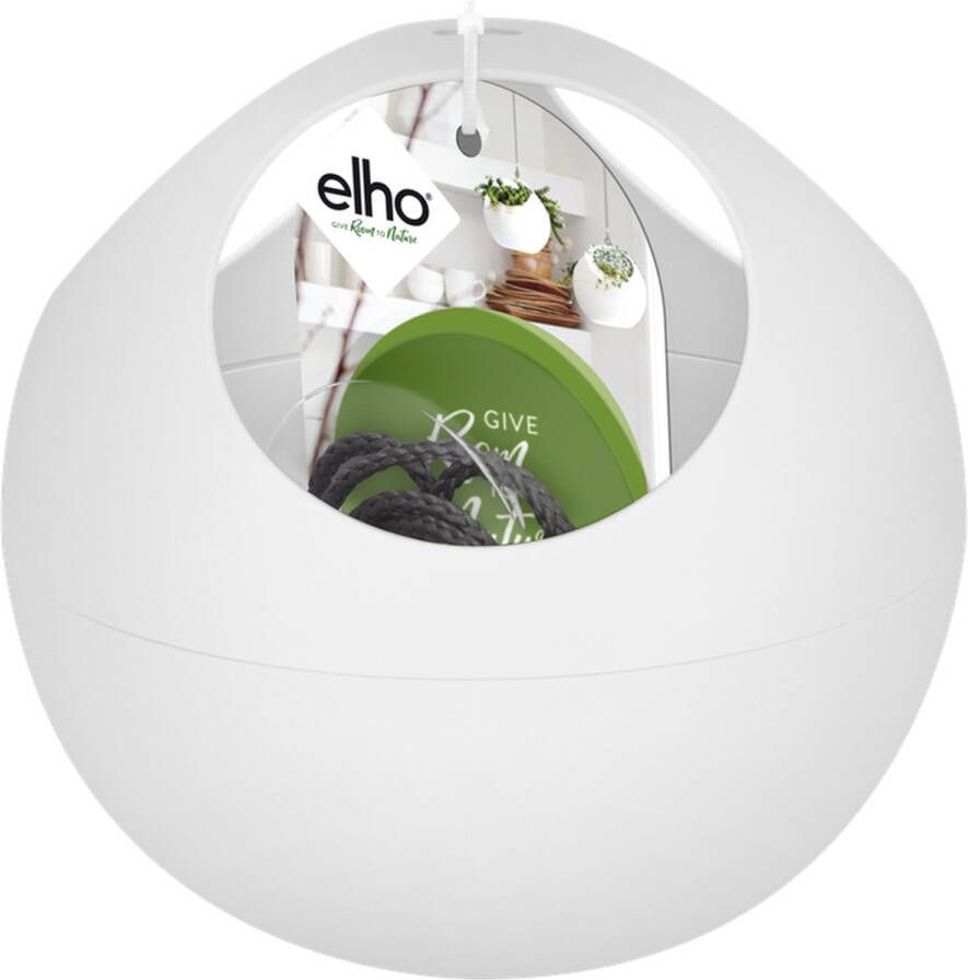 Elho B.for Soft Air 18 Bloempot voor Binnen Ø 18.0 x H 17.5 cm Wit Wit