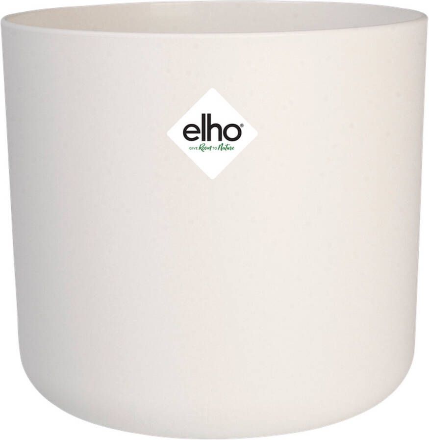 Elho B.for Soft Rond 14 Bloempot voor Binnen 100% gerecycled plastic Ø 13.8 x H 12.5 cm Wit