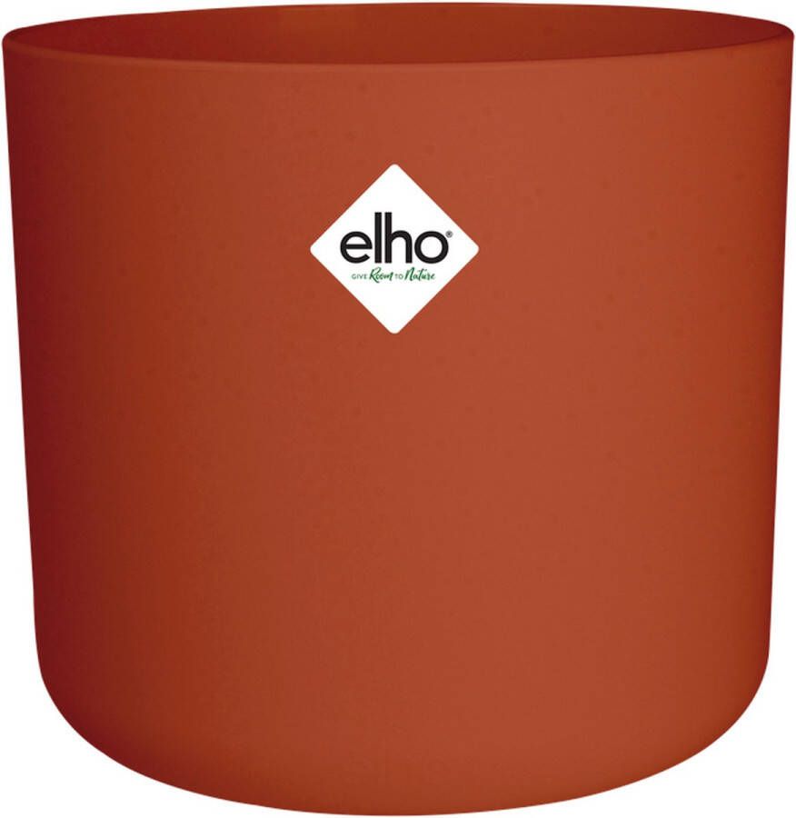 Elho B.for Soft Rond 16 Bloempot voor Binnen 100% gerecycled plastic Ø 16 x H 15 cm Brique