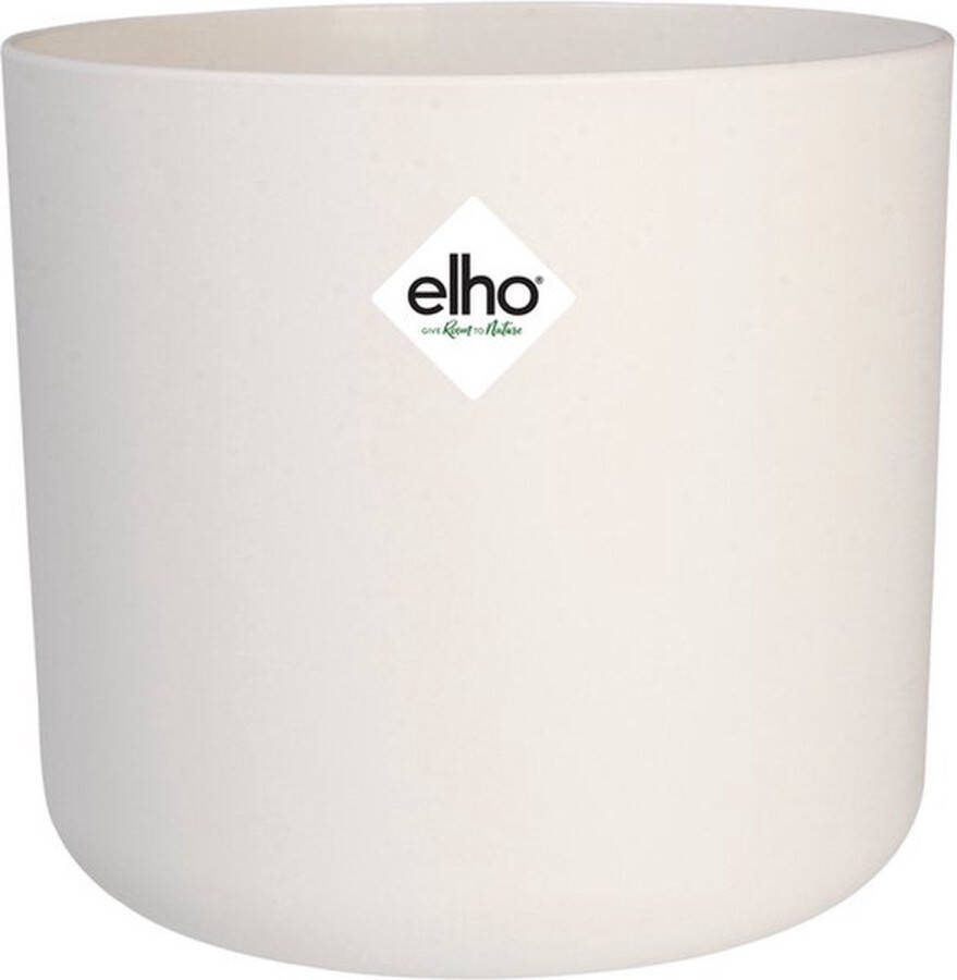 Elho B.for Soft Rond 30 Bloempot voor Binnen 100% Gerecycled Plastic Ø 29.5 x H 27.6 cm Wit