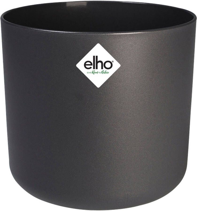 Elho B.for Soft Rond 35 Bloempot voor Binnen 100% Gerecycled Plastic Ã˜ 34.5 x H 32.3 cm Antraciet