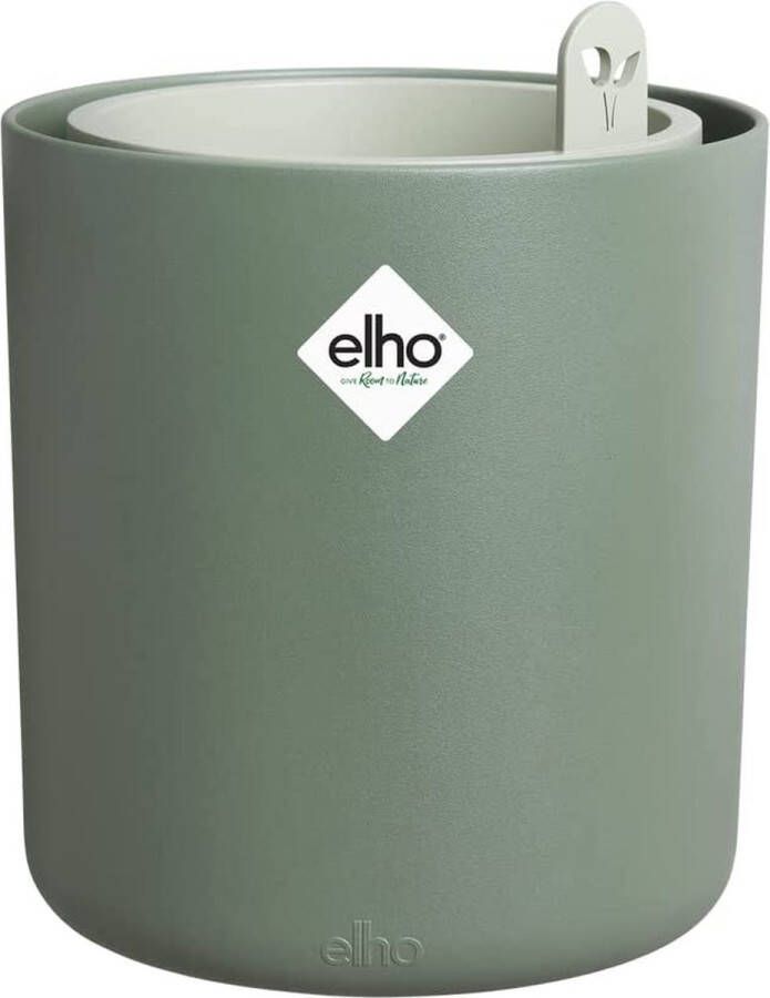Elho Bouncy Basil 16 Kweekpot Kruiden Kweken 100% Gerecycled Plastic Ã˜ 16.5 x H 21.0 cm Groen Blad Groen