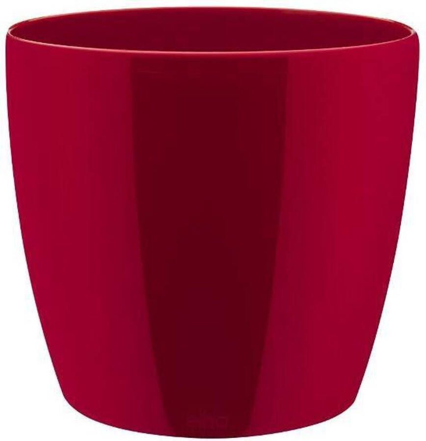 Elho Brussels Diamond Rond 18 Bloempot voor Binnen Ø 18.1 x H 16.2 cm Rood Lovely Red