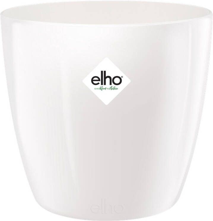 Elho Brussels Diamond Rond 30 Bloempot voor Binnen Ø 29.4 x H 27.0 cm Wit