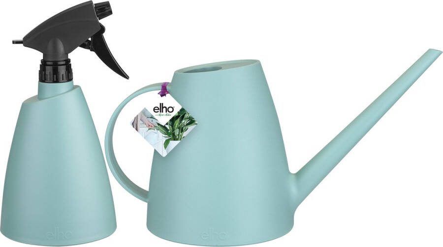 Elho Brussels Gieter en Sprayer Set met Gieter en Plantenspuit 100% Recyclebaar Mint