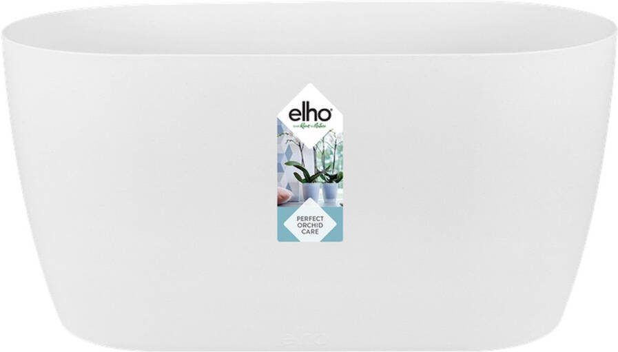 Elho Brussels Orchidee Duo 25 Bloempot voor Binnen Ø 24.8 x H 12.0 cm Wit Wit