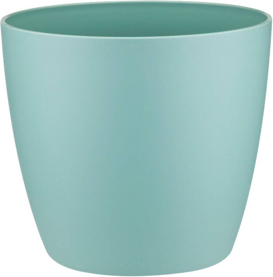 Elho Brussels Rond 18 Bloempot voor Binnen 100% Gerecycled Plastic Ø 18.3 x H 16.8 cm Mint