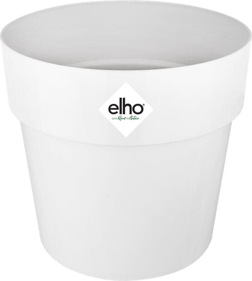 Elho B.for Original Rond 14 Bloempot voor Binnen 100% Gerecycled Plastic Ø 13.7 x H 12.5 cm Wit