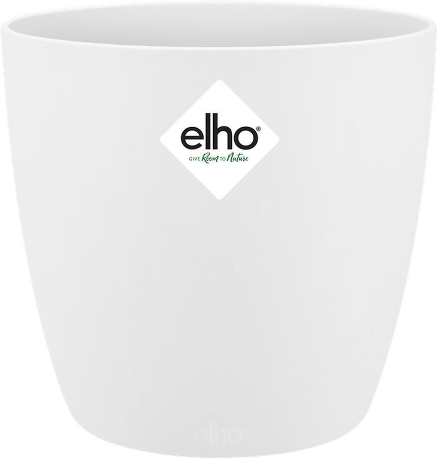 Elho Brussels Rond Mini 9.5 Bloempot voor Binnen Ø 10.0 x H 8.9 cm Wit
