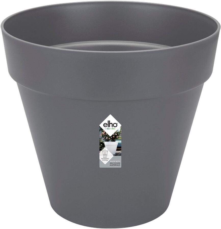 Elho Loft Urban Rond 40 Bloempot voor Buiten Ø 38.5 x H 35.3 cm Antraciet