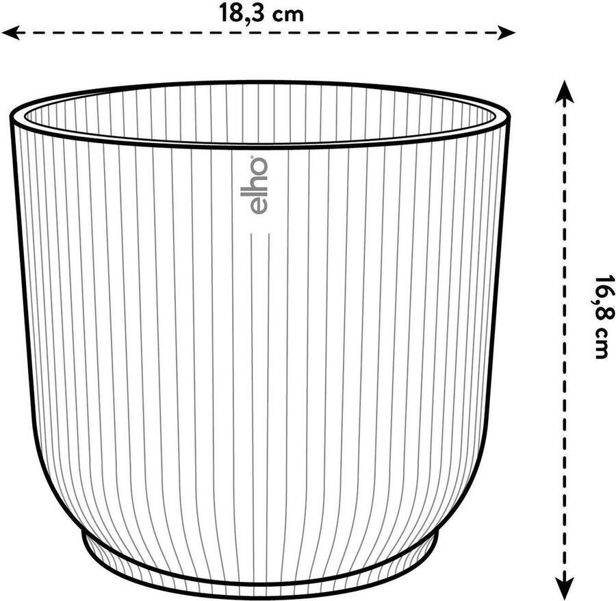 Elho Pot Vibes Fold Round blauw D18 x H17