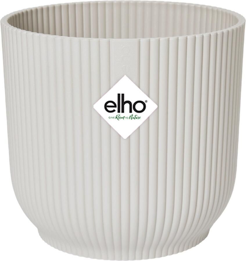 Elho Vibes Fold Rond 18 Bloempot voor Binnen 100% Gerecycled Plastic Ø 18.4 x H 16.8 cm
