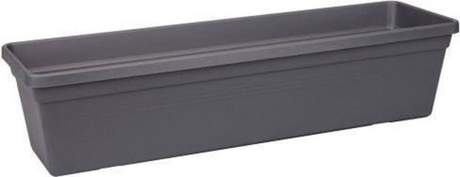 Elho Green Basics Balkonbak 40 Plantenbak voor Balkon Buiten Ø 39.3 x H 14.0 cm Living Black