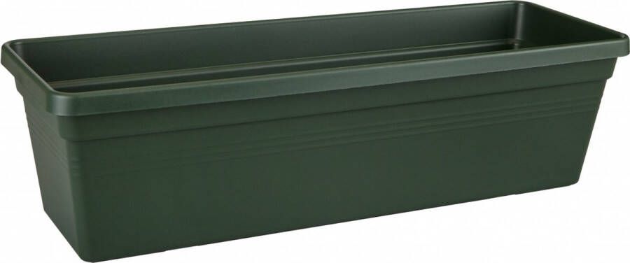 Elho Green Basics Balkonbak 40 Plantenbak voor Balkon Buiten Ø 39.3 x H 14.0 cm Blad Groen