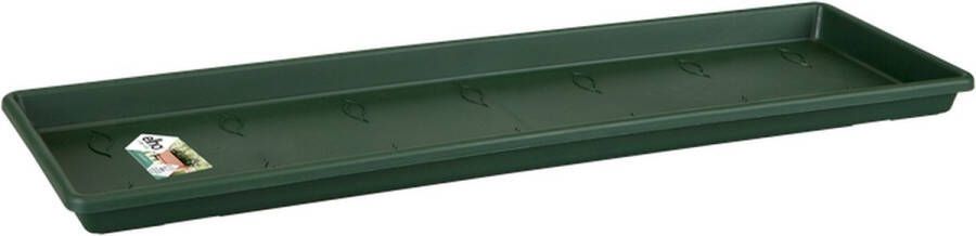 Elho Green Basics Balkonbak Schotel 40 Schotel voor Balkon Buiten Ø 37.5 x H 2.5 cm Blad Groen