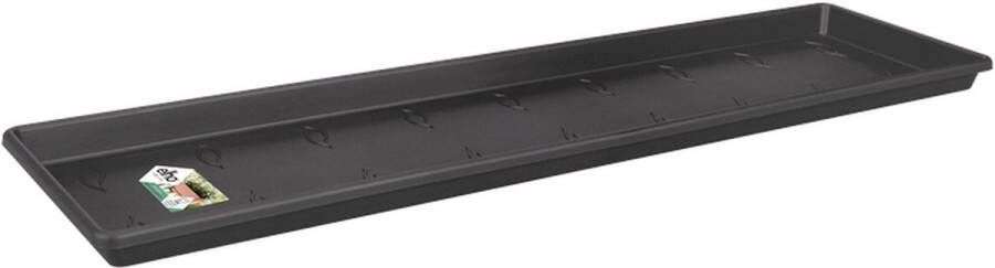 Elho Green Basics Balkonbak Schotel 40 Schotel voor Balkonbuiten Ø 37.5 x H 2.5 cm Zwart Living Black