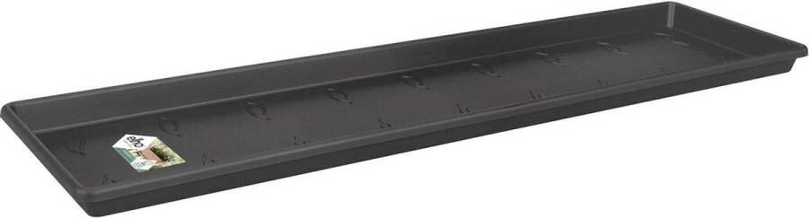 Elho Green Basics Balkonbak Schotel 50 Schotel voor Balkon Buiten Ø 47.3 x H 2.5 cm Living Black