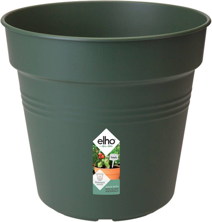 Elho Green Basics Kweekpot 30 Kweekpot voor Binnen en Buiten Ø 30.0 x H 27.7 cm Blad Groen